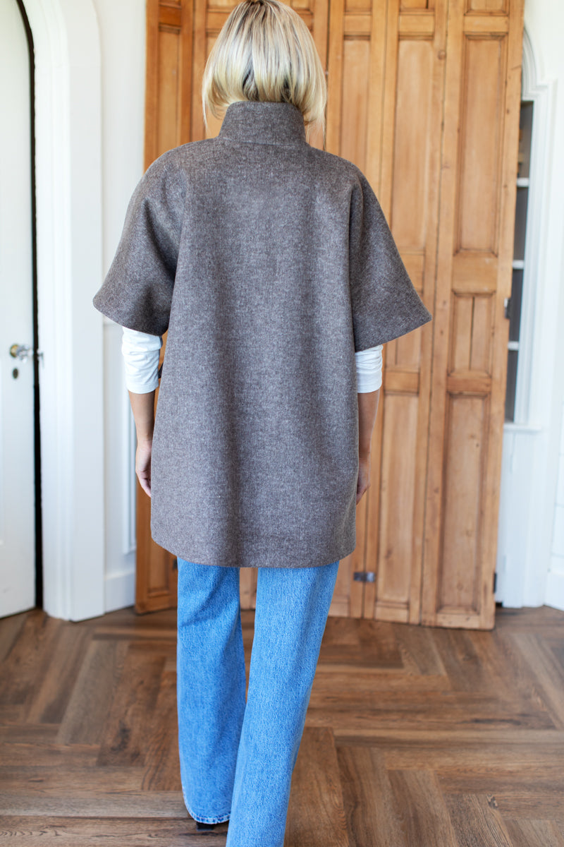 Layering Jacket - Dark Truffle Wool