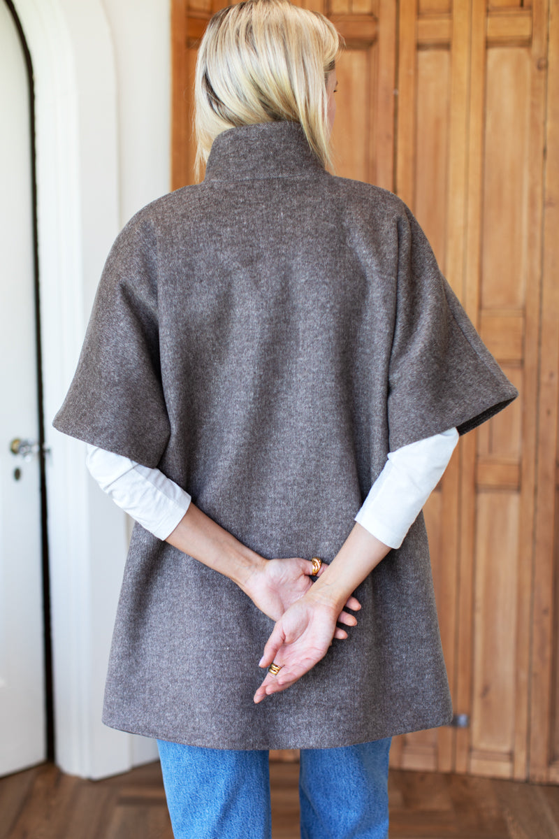 Layering Jacket - Dark Truffle Wool