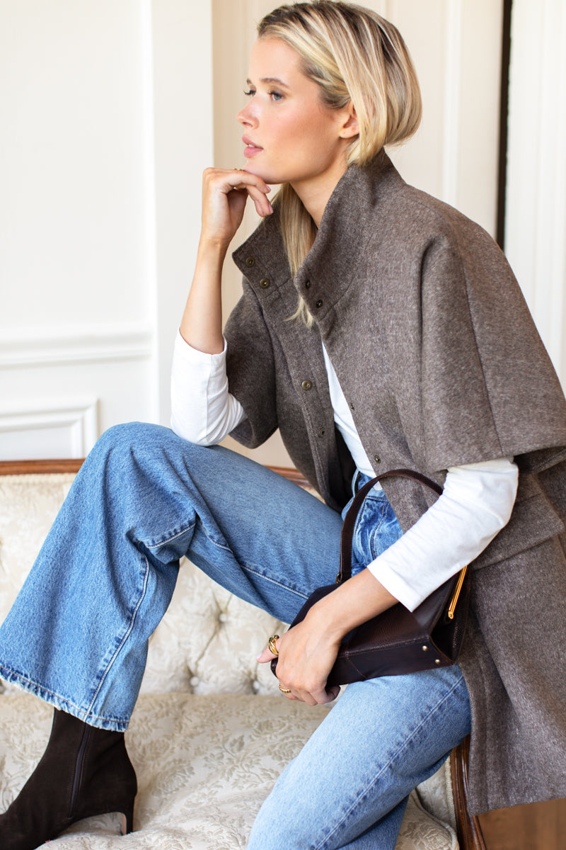 Layering Jacket - Dark Truffle Wool