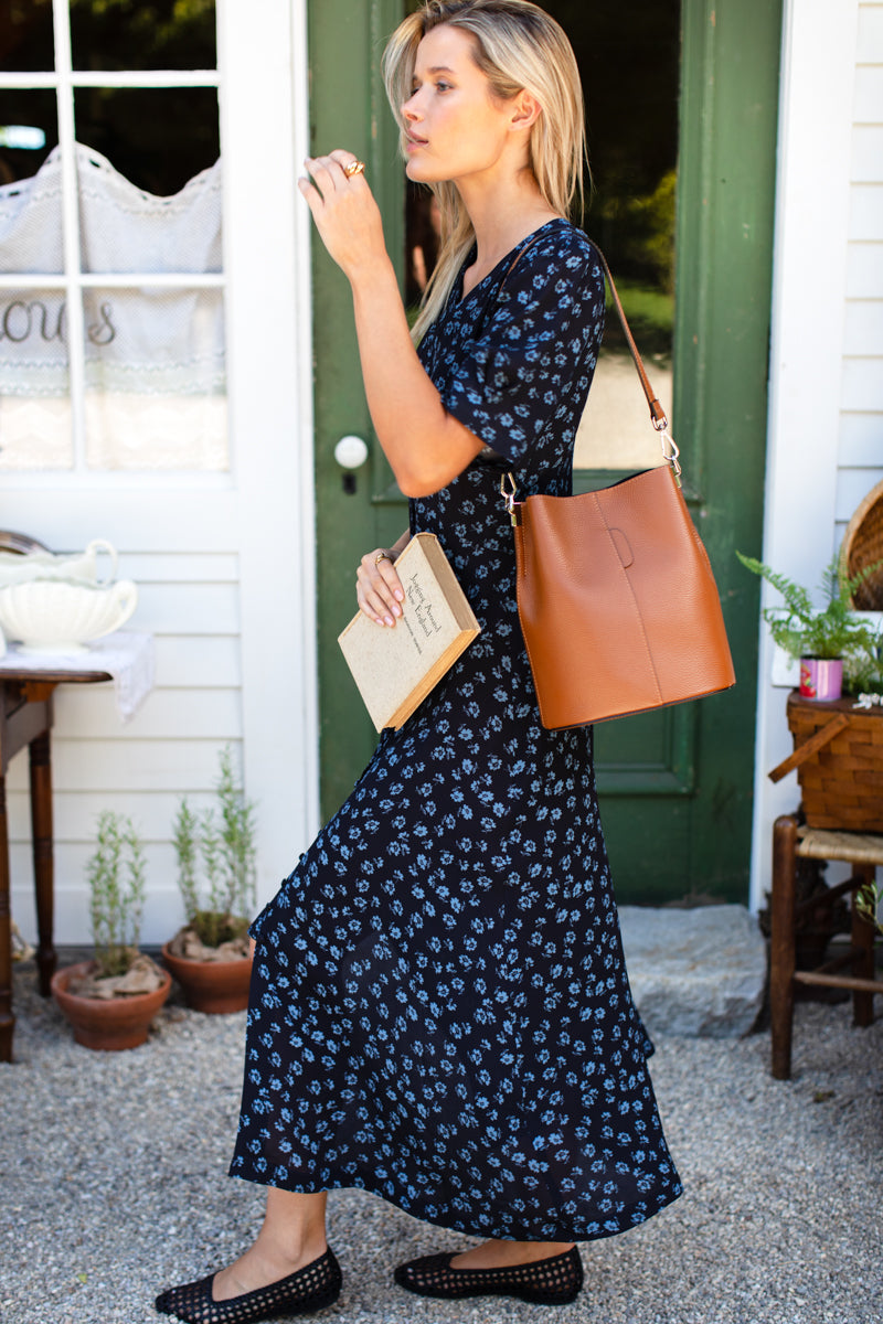 Lucyia Antique Dress - Bea Flowers Midnight