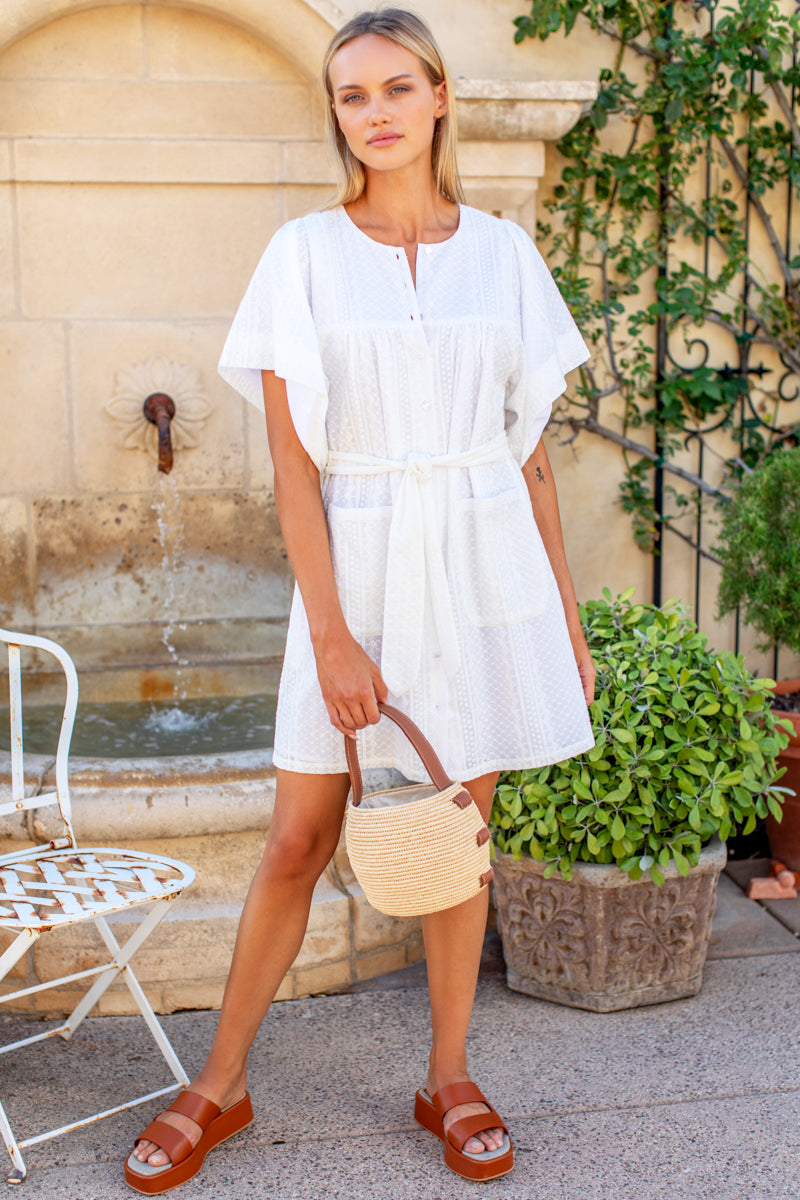 Platform Slide - Almond Leather