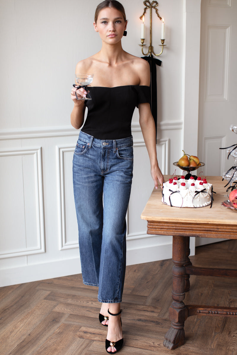 Jewel Heel - Black Velvet