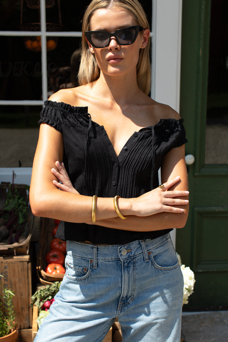 Roussillon Top - Jet Black