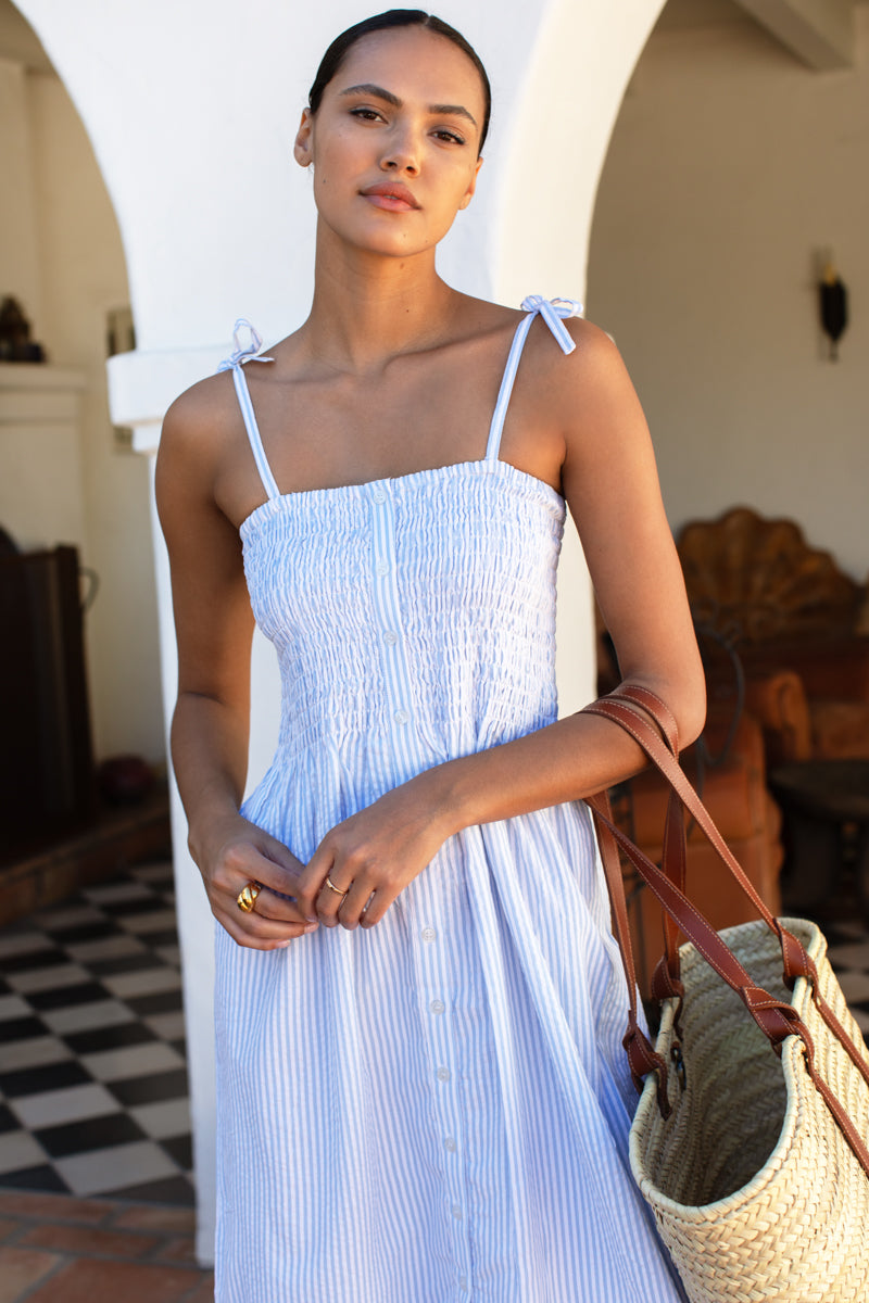 Santiago Sundress - Plein Air Stripe