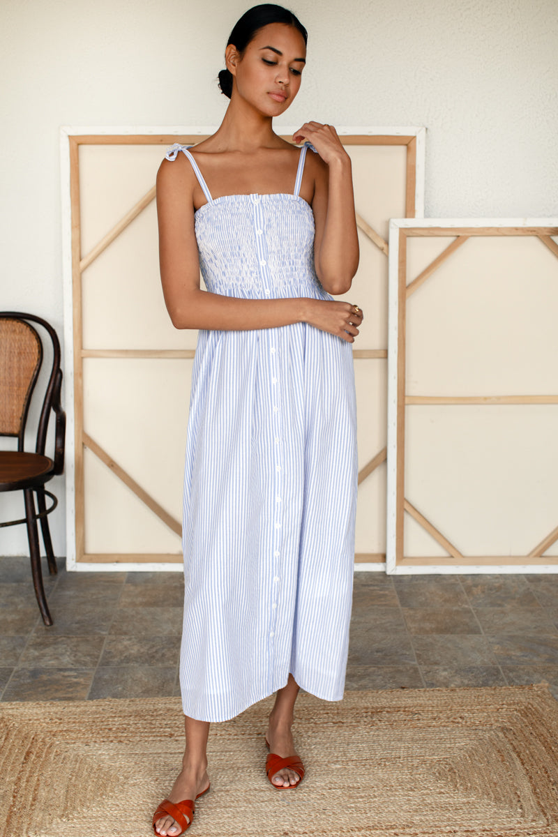 Santiago Sundress - Plein Air Stripe