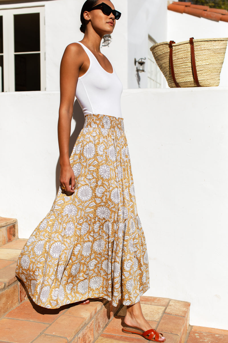 Shirred Skirt - Arles