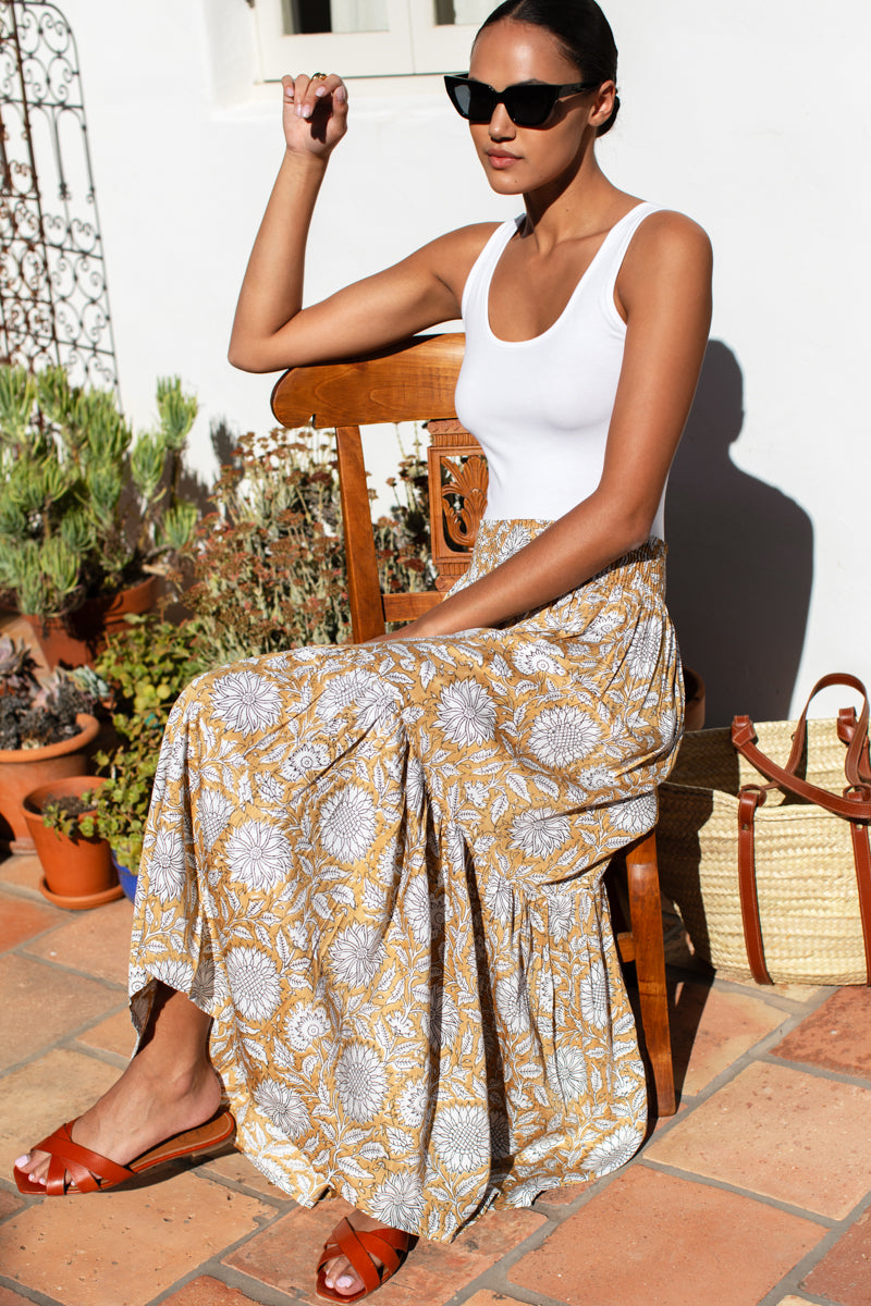 Shirred Skirt - Arles