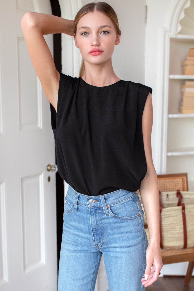 Sleeveless Blouse - Black