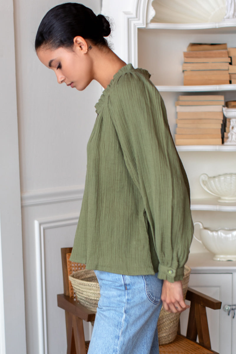 Soft Shirt - Dried Herb Crinkle Organic