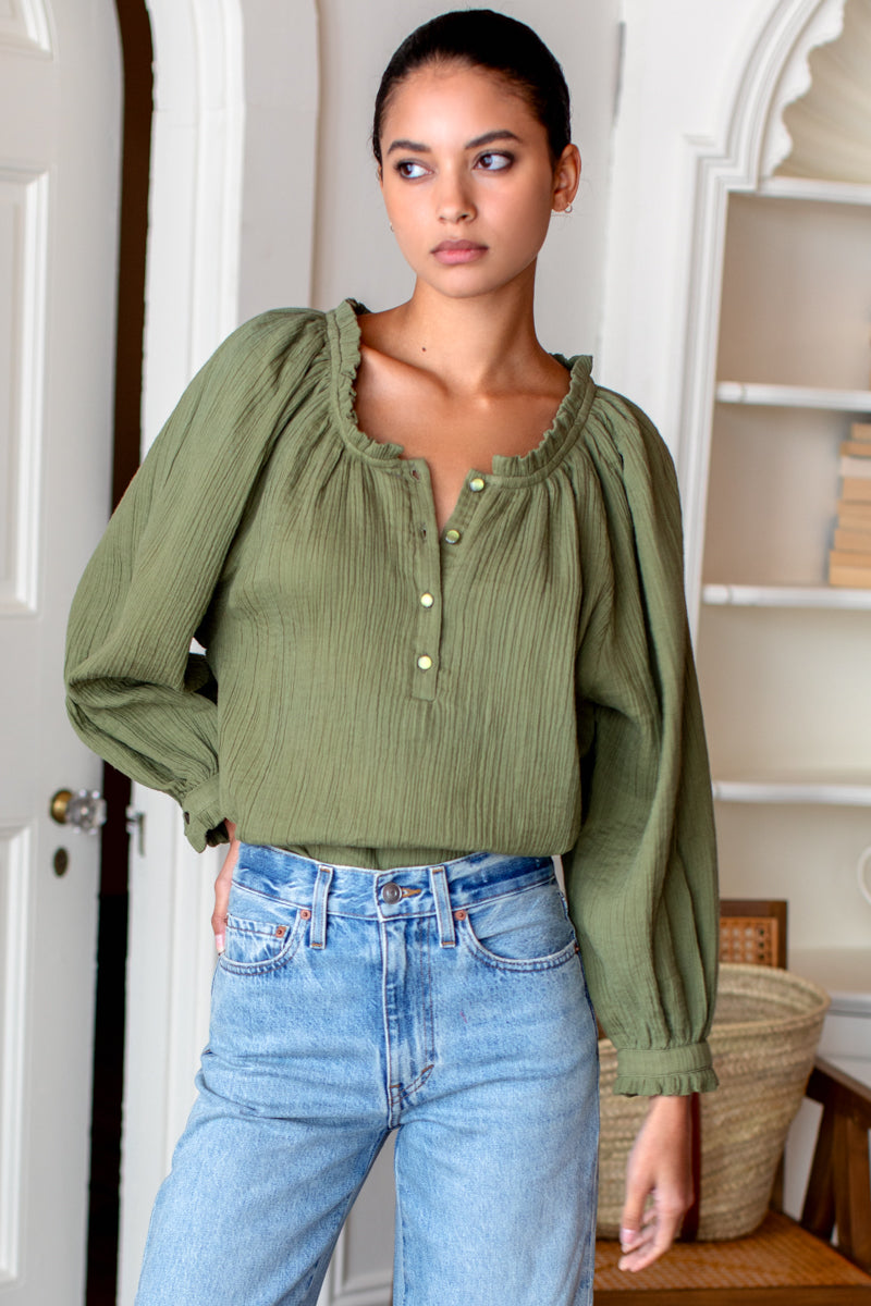 Soft Shirt - Dried Herb Crinkle Organic