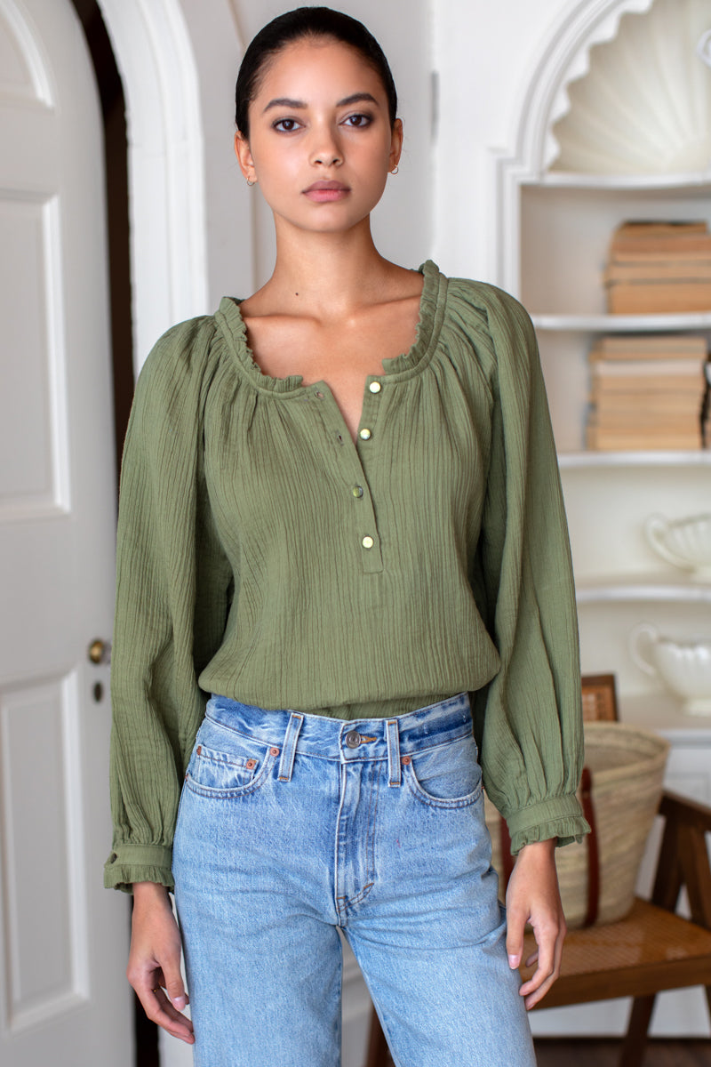 Soft Shirt - Dried Herb Crinkle Organic