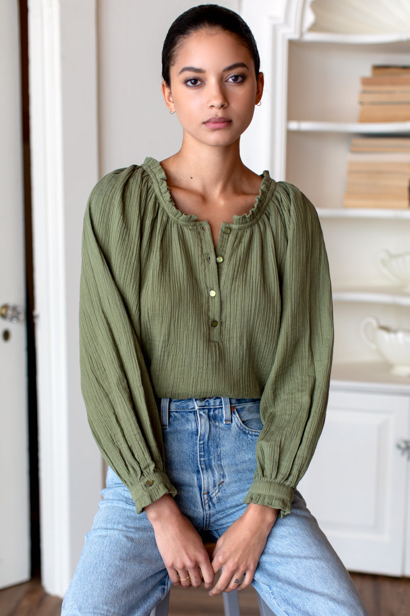 Soft Shirt - Dried Herb Crinkle Organic