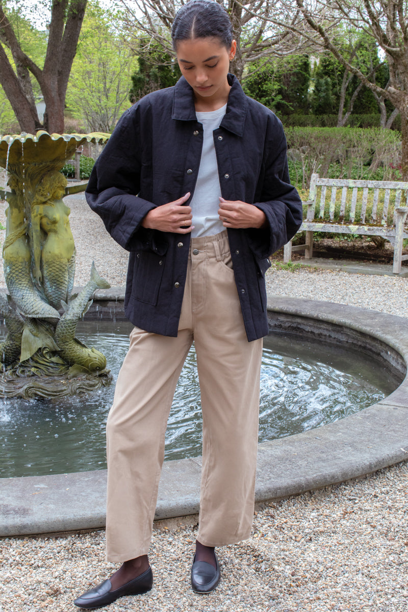 Studio Barrel Chino - Pale Khaki Organic