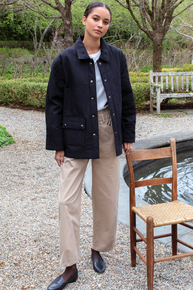 Studio Barrel Chino - Pale Khaki Organic