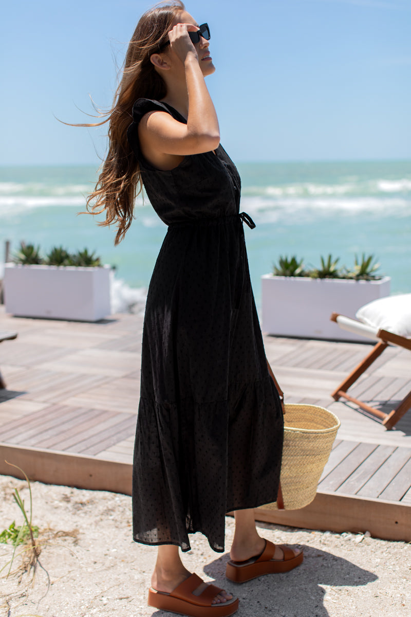 Surya - Black Swiss Dot Organic