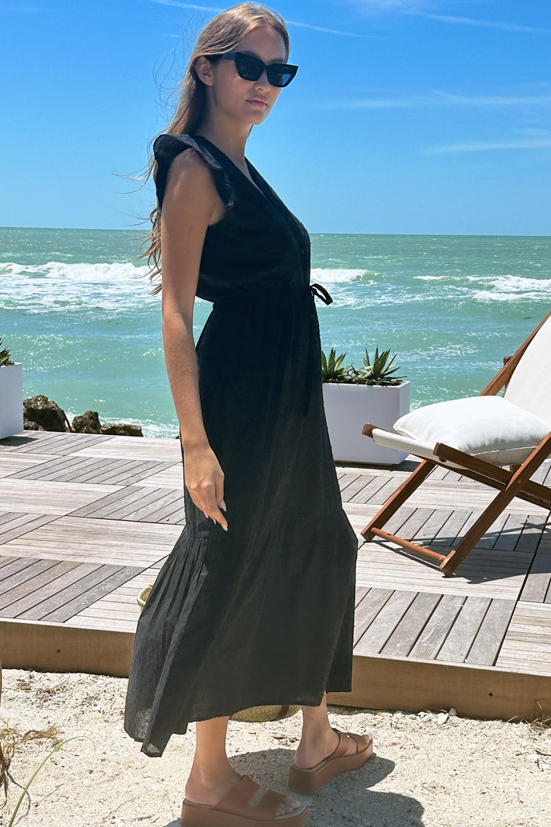 Surya - Black Swiss Dot Organic