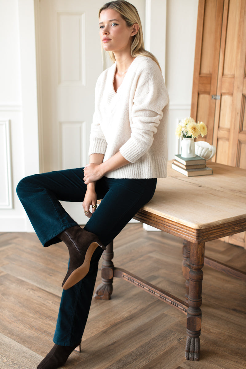 Treasure Straight - Forest Stretch Corduroy