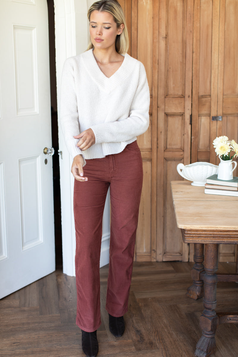 Treasure Straight - Rooibos Corduroy