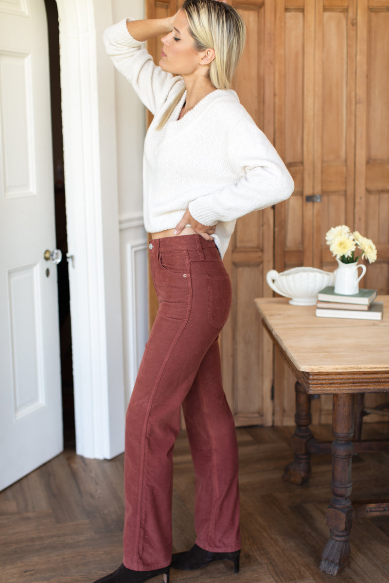 Treasure Straight - Rooibos Corduroy