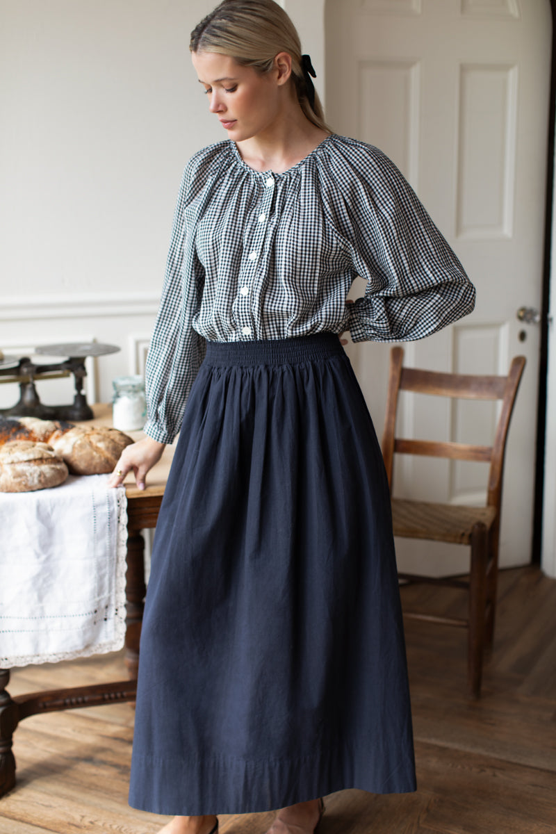 Wide Hem Skirt - Midnight