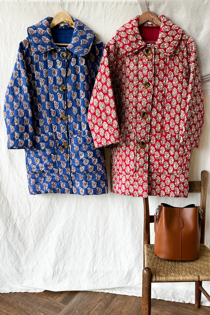 Camp Coat - Madrid Flowers Linen