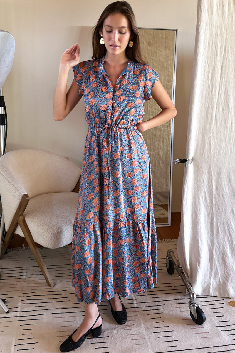 Frances 3 Frill Dress - Chateau Flower