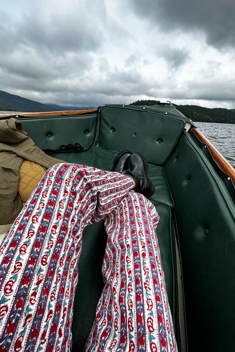 Everyday Pant - Vintage Floral Stripe