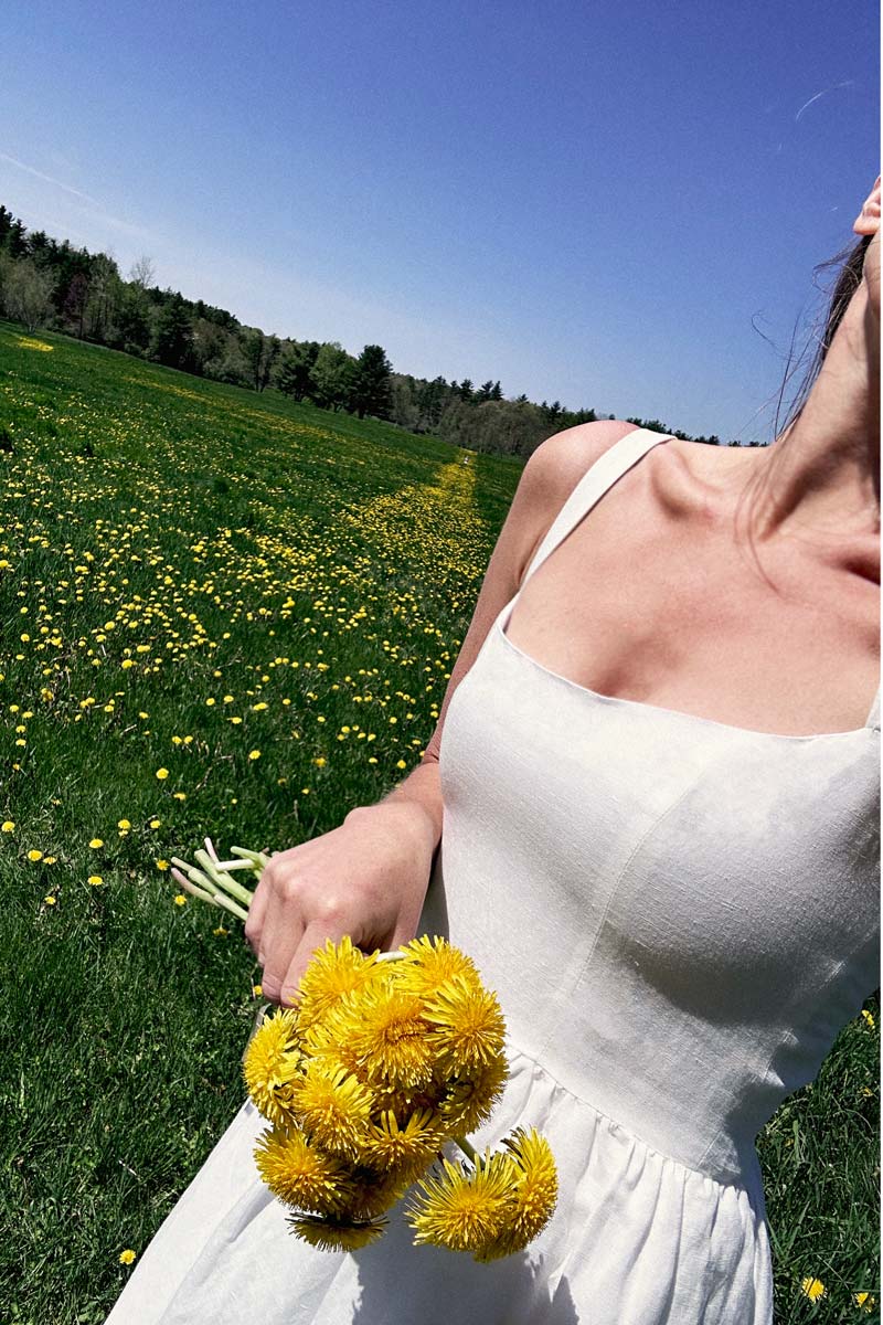 Jour Maxi Dress - White Linen