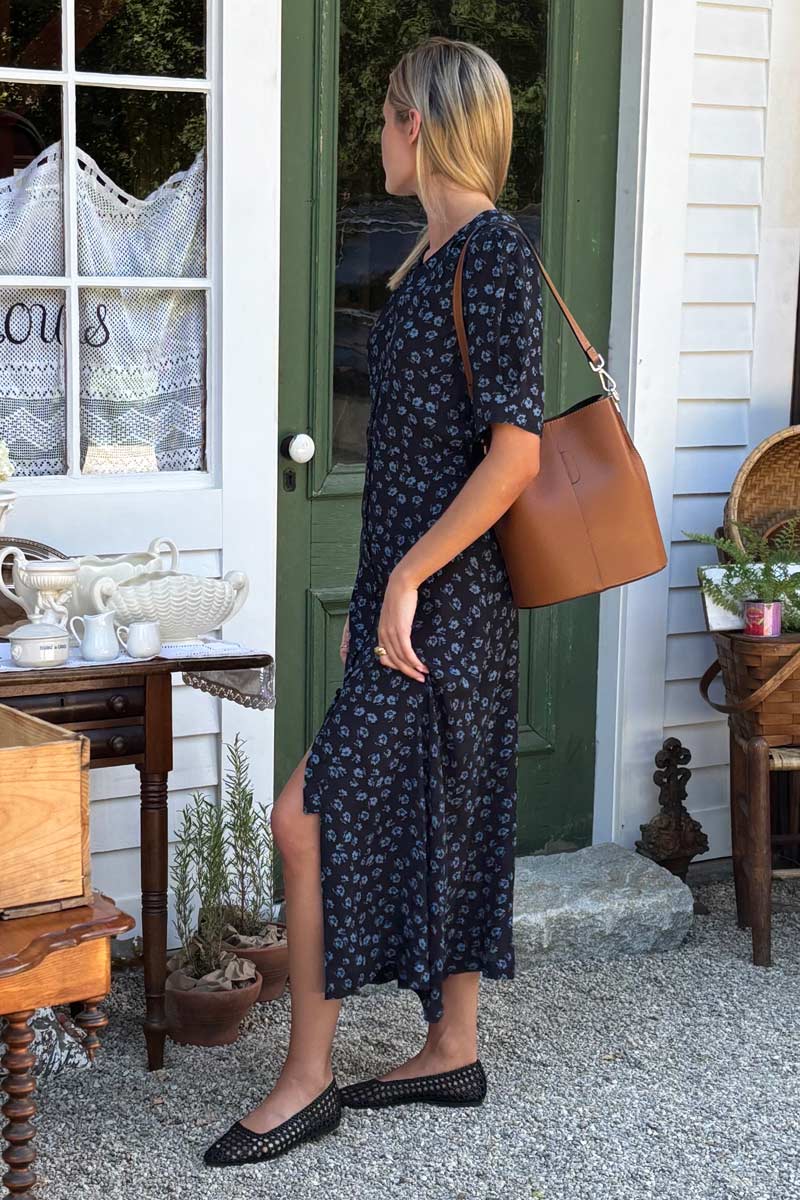 Lucyia Antique Dress - Bea Flowers Midnight