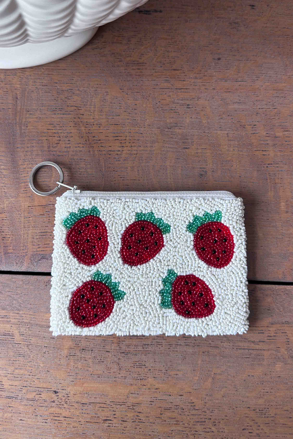 Zip Coin Pouch - Strawberry