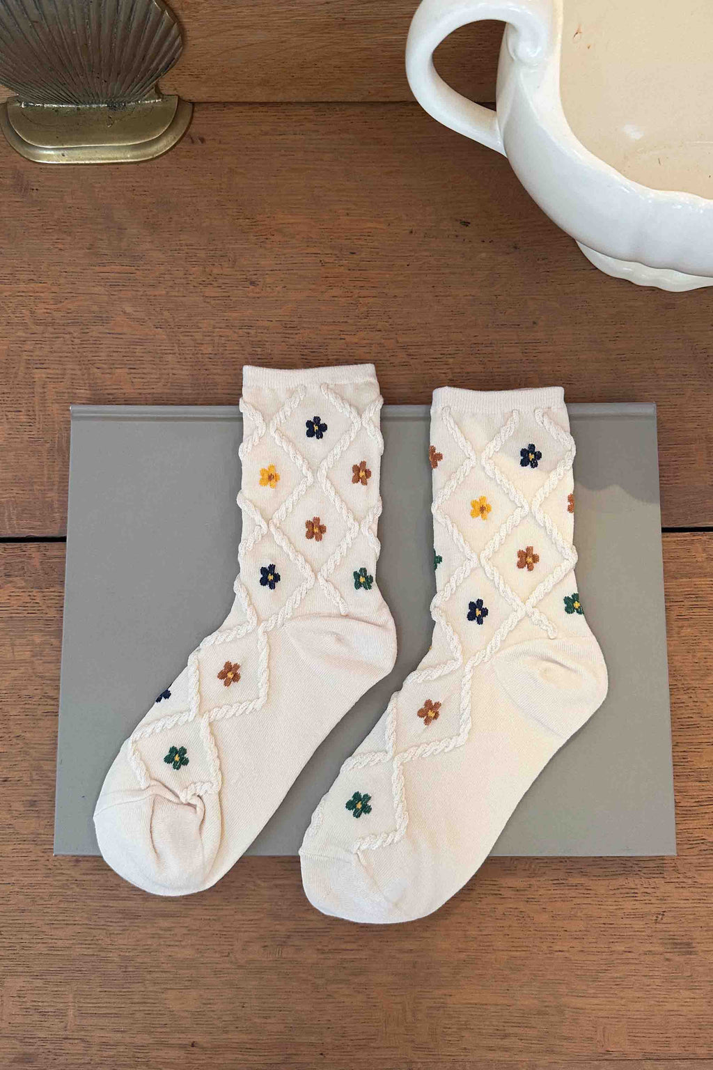 Floral Cotton Socks