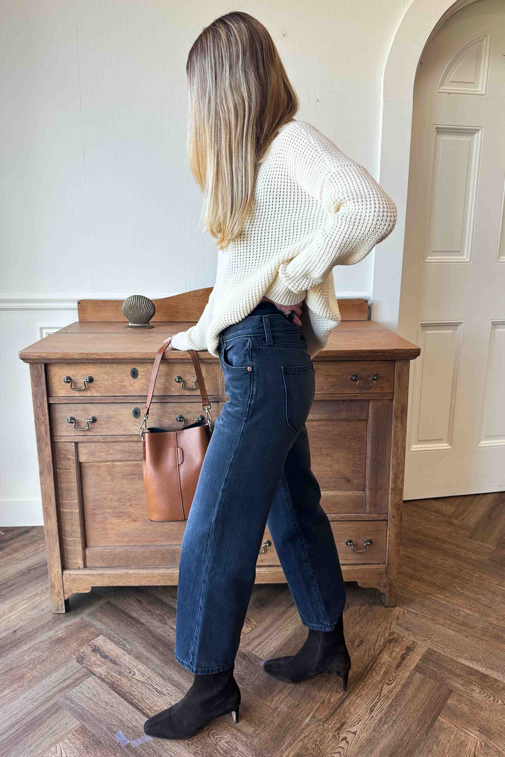 Italian Bucket Bag - Camel