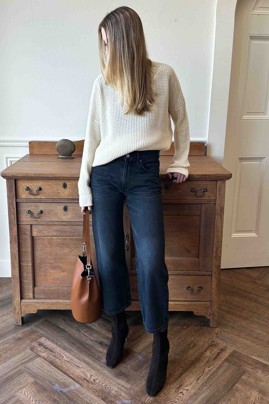 Italian Bucket Bag - Camel