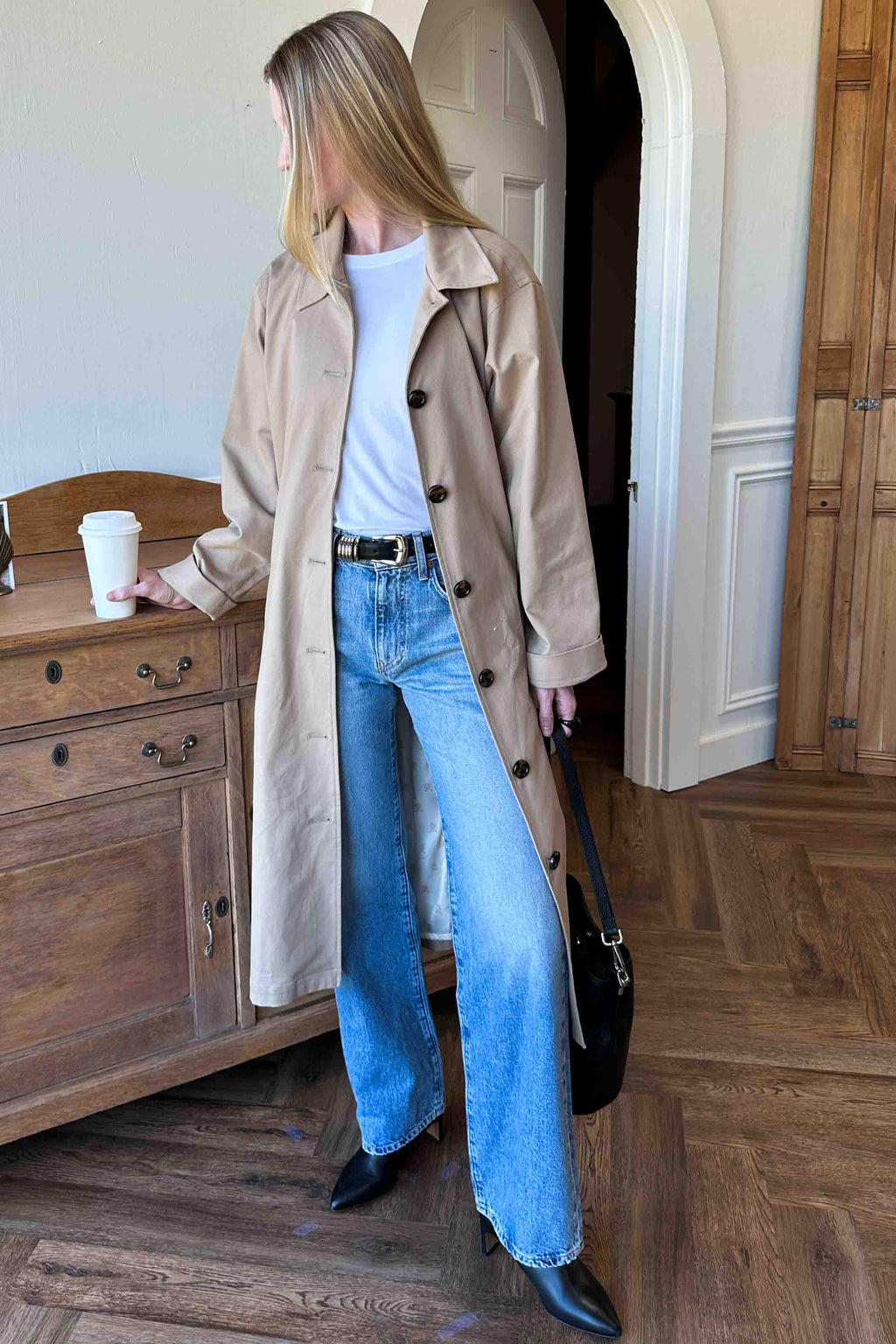 Italian Bucket Bag - Black