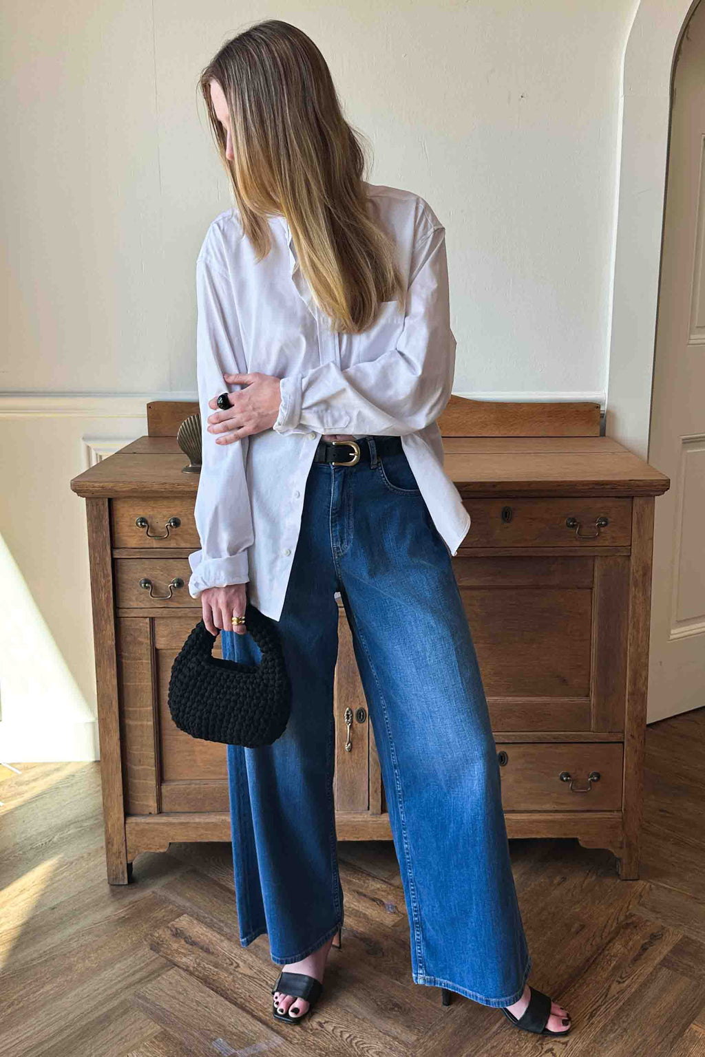 Super Wide Leg - Medium Light Wash