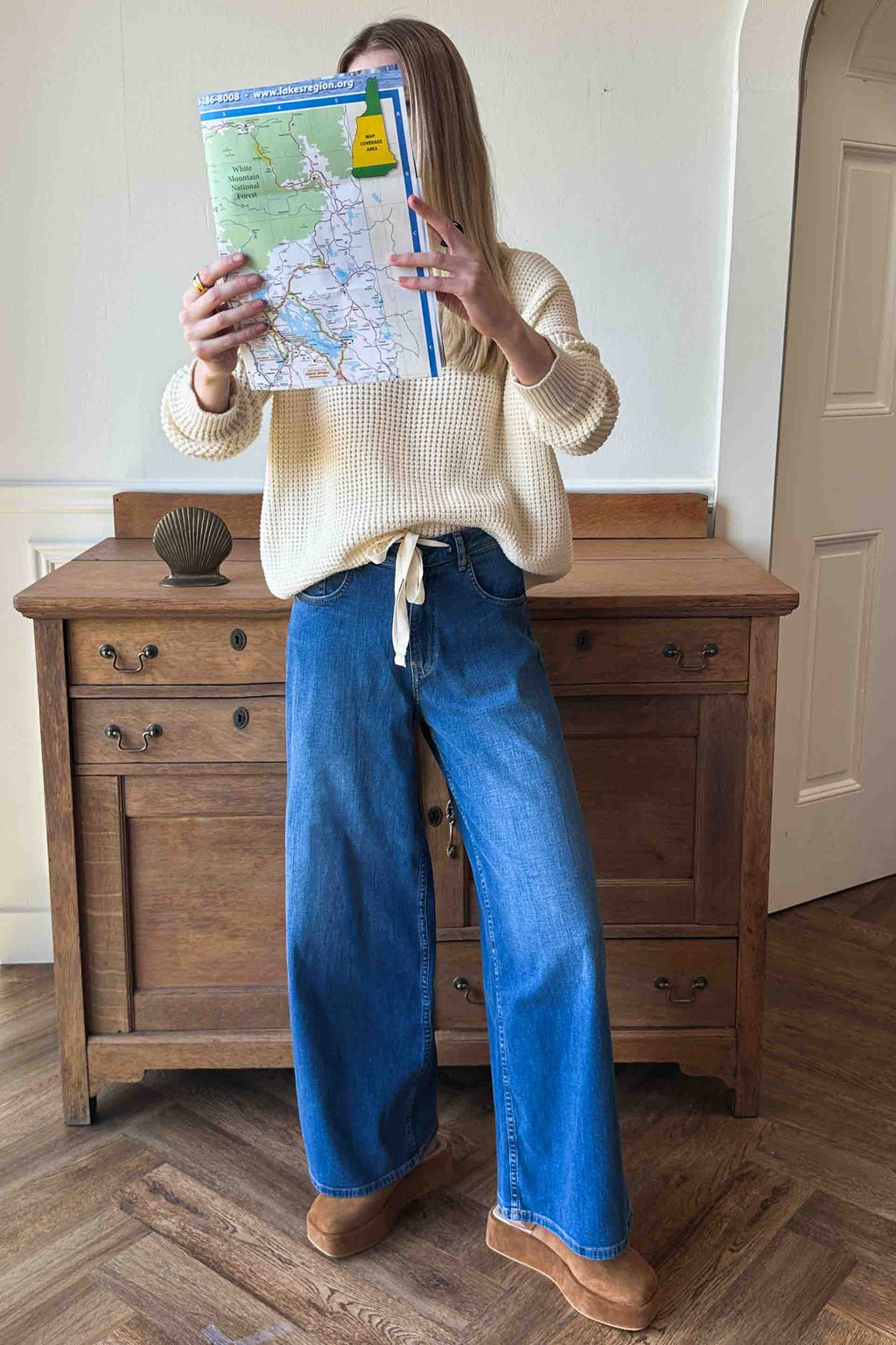 Super Wide Leg - Medium Light Wash