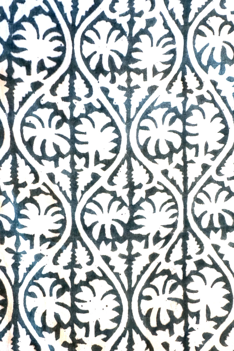 India Button Front Sundress 2 - Etoile Vine Forest Organic