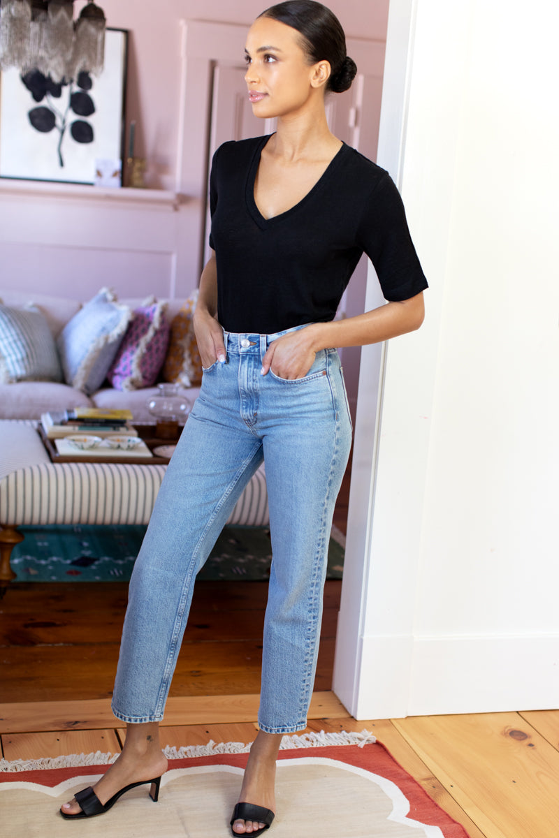 Luxe Emerson T - Black Linen