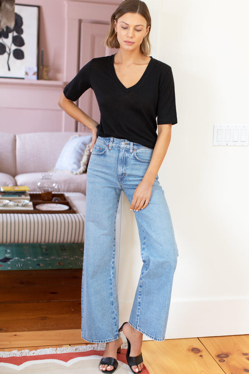 Luxe Emerson T - Black Linen