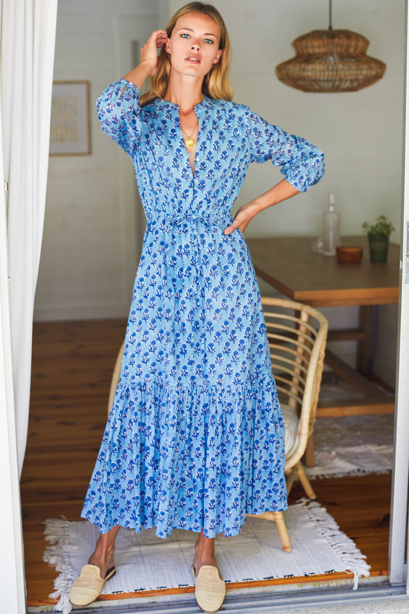 Frances 3 Dress - Little Marigolds Danube Organic