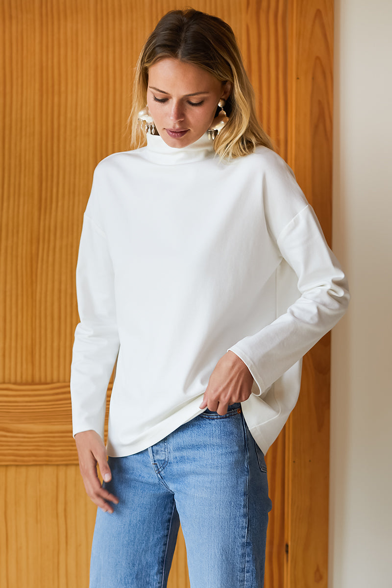 Edie Top - Ivory Ponte