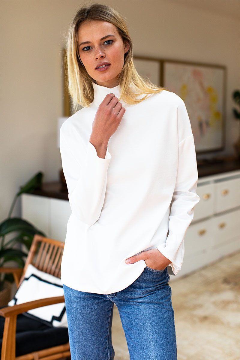 Edie Top - Ivory Ponte