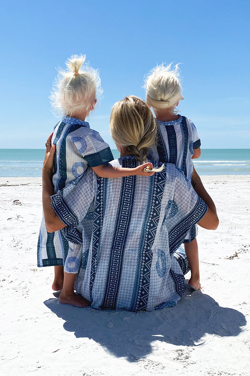 Emerson Caftan - Cerulean Organic