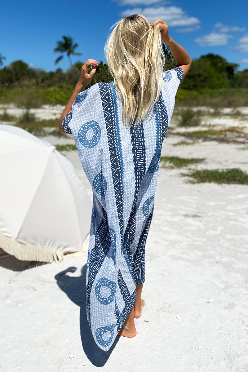 Emerson Caftan - Cerulean Organic