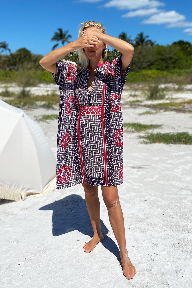 Emerson Short Caftan - Butterfly Organic