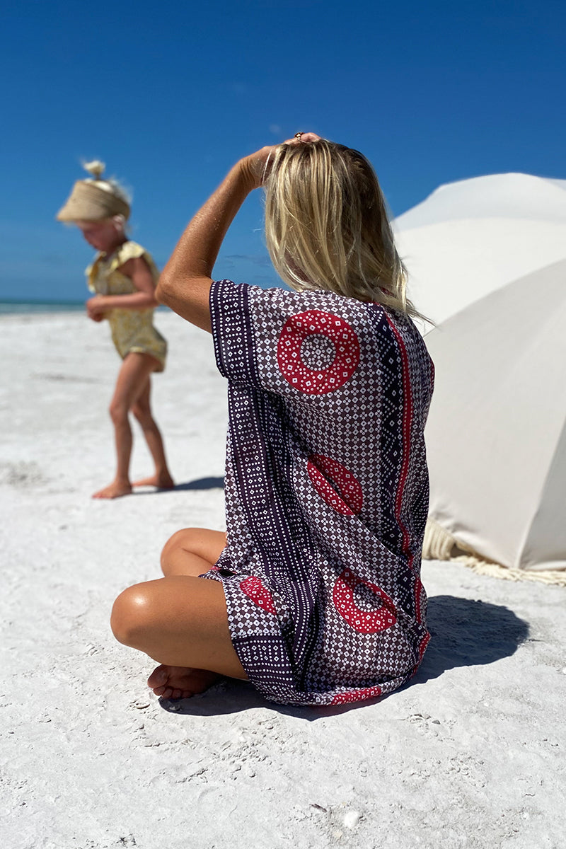 Emerson Short Caftan - Butterfly Organic