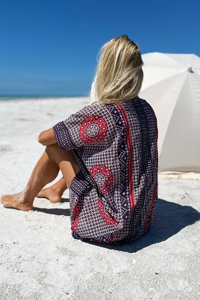 Emerson Short Caftan - Butterfly Organic