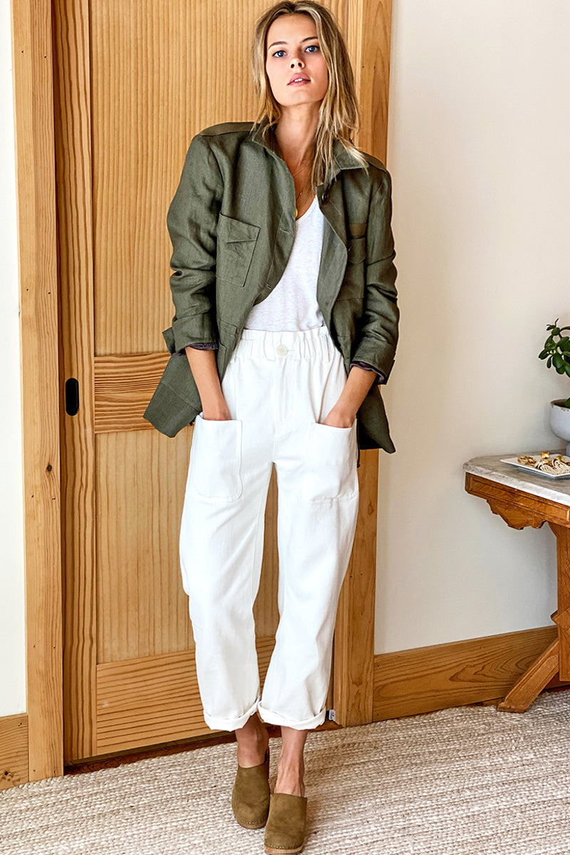 Little Army Jacket - Linen
