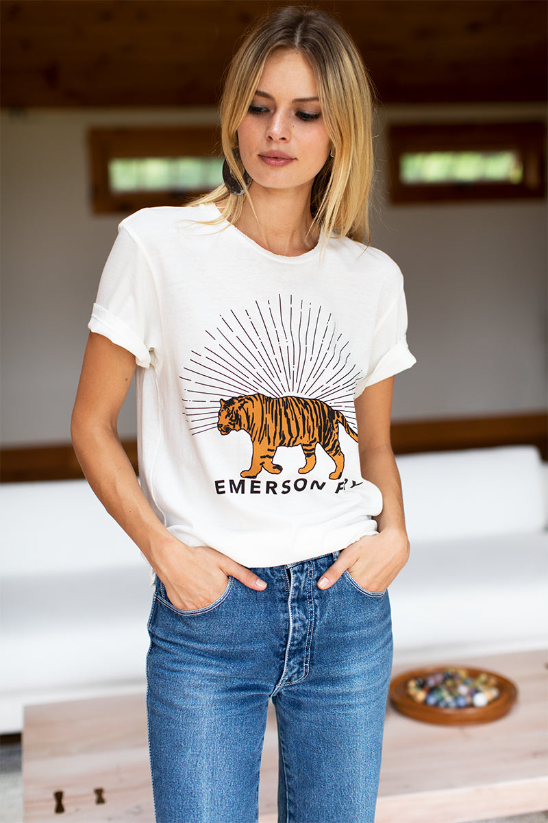 Tiger Tee - Ivory