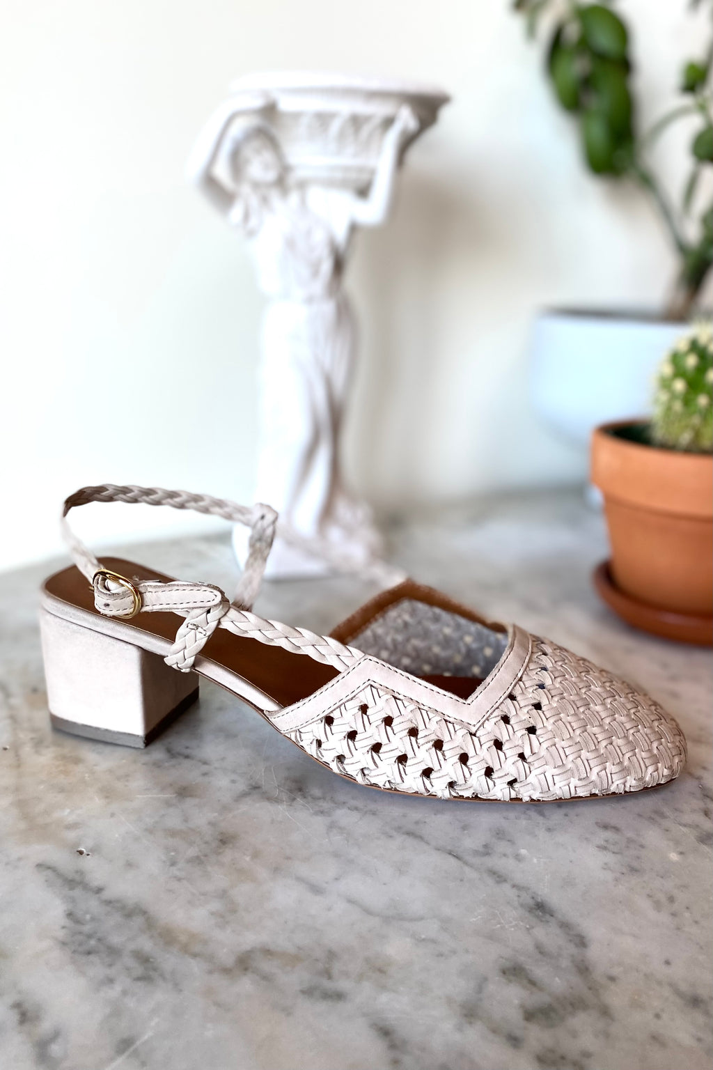 Frankie Walking Slingback - Putty